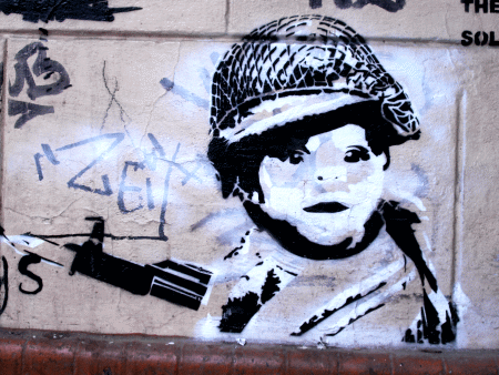 Street-Art: Kindersoldat