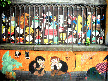 Street-Art: Hinter Gittern