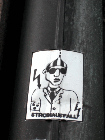 Street-Art: Stromausfall