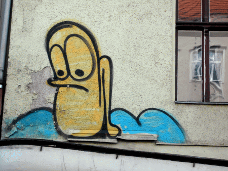 Street-Art: Der Beginn einer Schrgen und ihr Ende