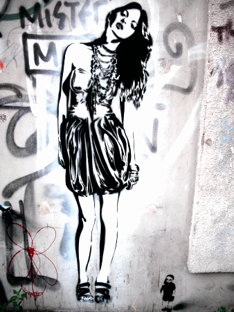 Street-Art: Mädchen