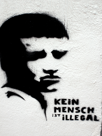 Street-Art: Kein Mensch ist illegal