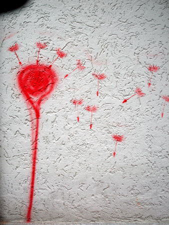 Street-Art: Pusteblume