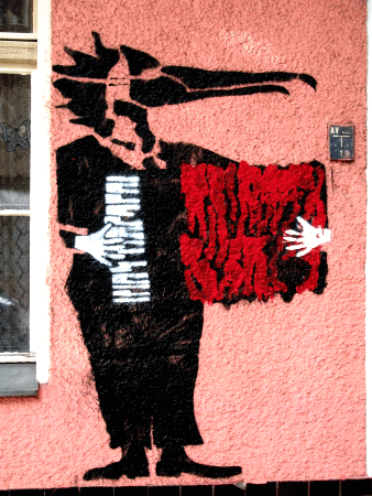 Street-Art: Akkordeon-Spieler