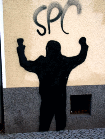 Street-Art: Siegerpose