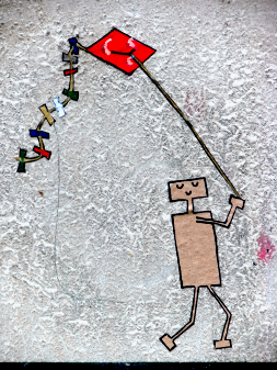 Street-Art: Flugdrachen