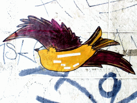 Street-Art: Vogel