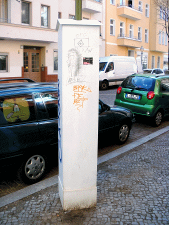 Street-Art: Laternenhäuschen