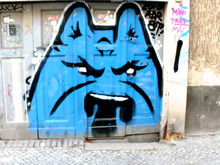 Street-Art: Tiergesicht