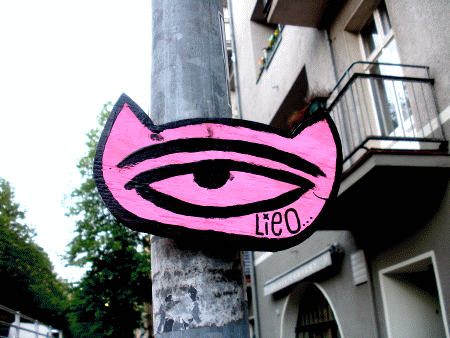 Street-Art: Katzenauge