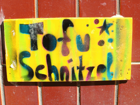 Street-Art: Tofu-Schnitzel