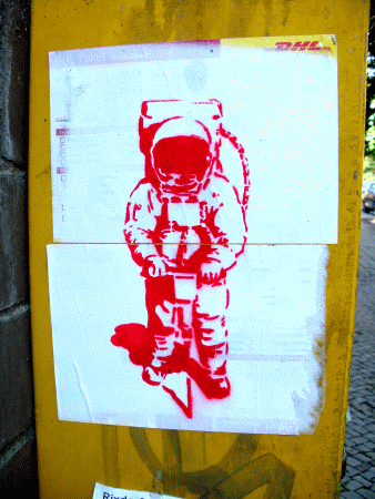 Street-Art: Noch ein Astronaut