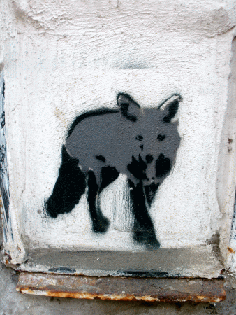 Street-Art: Schäferhund