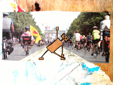 Street-Art: Fahrradsternfahrt
