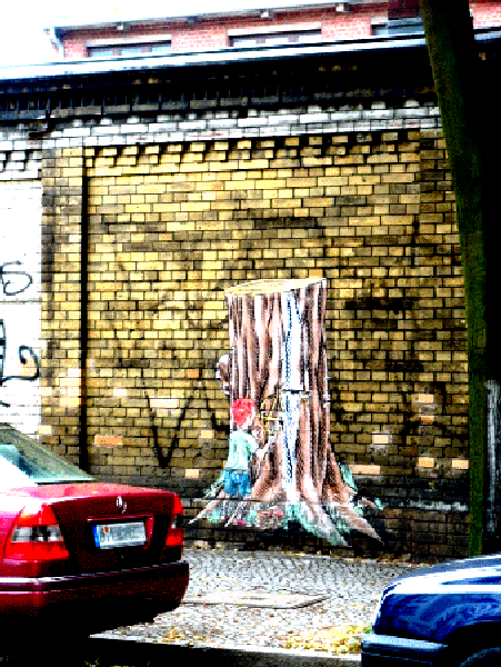 Street-Art: Baumschnitzerei