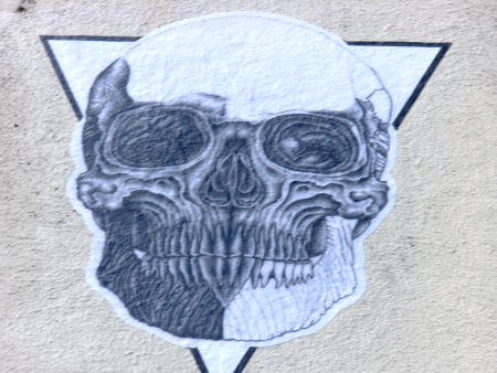 Street-Art: Totenkopf
