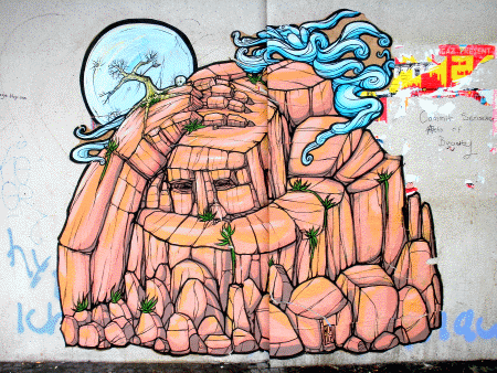 Street-Art: Der Stein lebt
