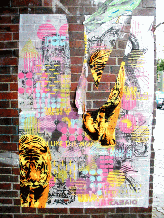 Street-Art: Indische Tiger