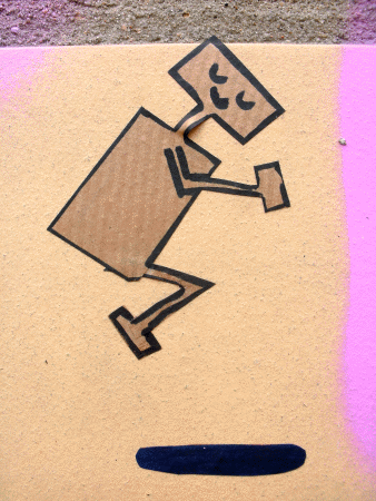 Street-Art: Einschulung - Der Pfützenspringer