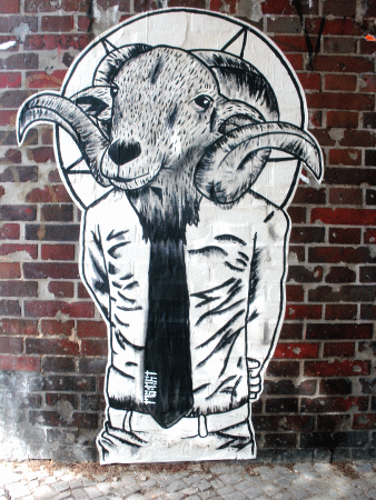 Street-Art: Ziegenbock