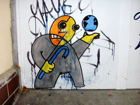 Street-Art: Die Welt ein Spielball