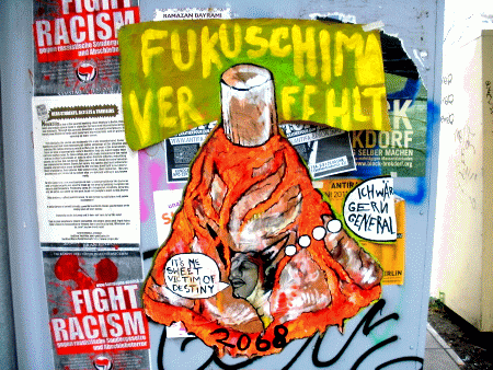 Street-Art: Fukuschime verfehlt
