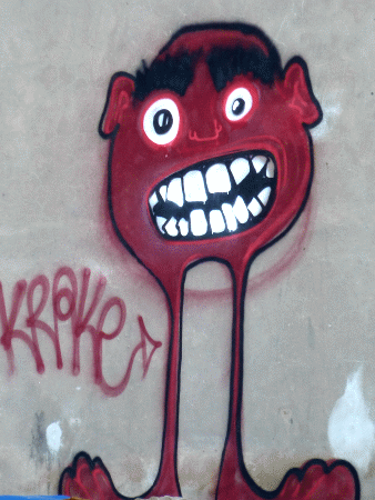 Street-Art: Kopfmensch