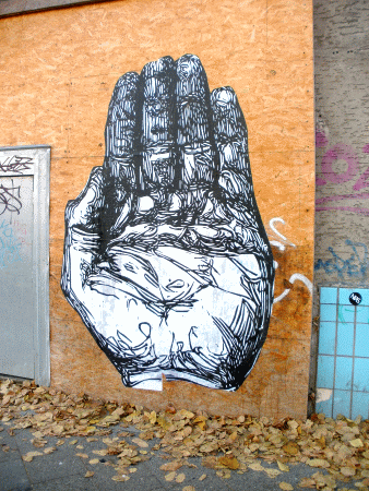 Street-Art: Caesars Hand
