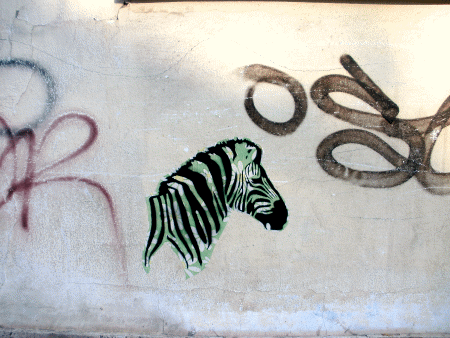 Street-Art: Zebra Kontext