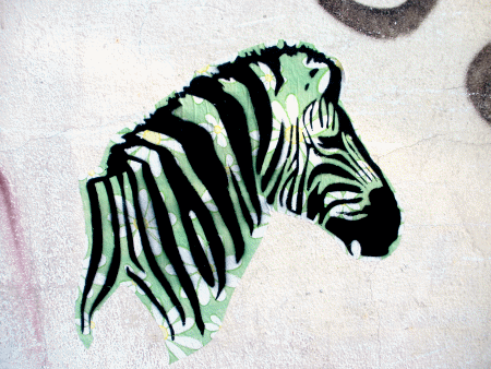 Street-Art: Zebra Detail