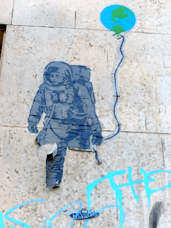 Street-Art: Kosmonaut