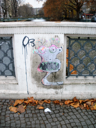 Street-Art: Torsogesicht