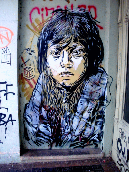 Street-Art: Portrait (Detail)