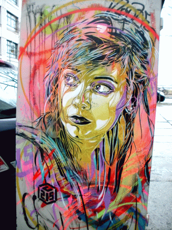 Street-Art: Frau