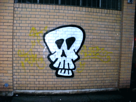 Street-Art: Totenkopf