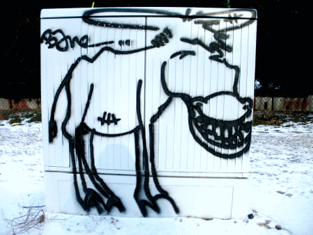 Street-Art: Großstadt-Esel