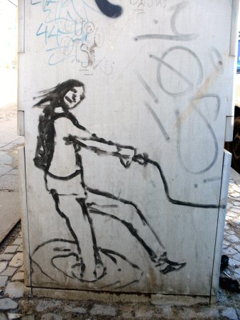 Street-Art: Eingebrochen