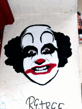 Street-Art: Clown (Detail)