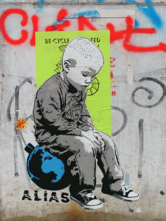 Street-Art: Bombenjunge 1