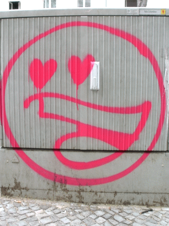 Street-Art: Ein verliebter Prosti