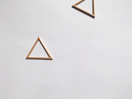 Interaktion von zwei Dreiecken
